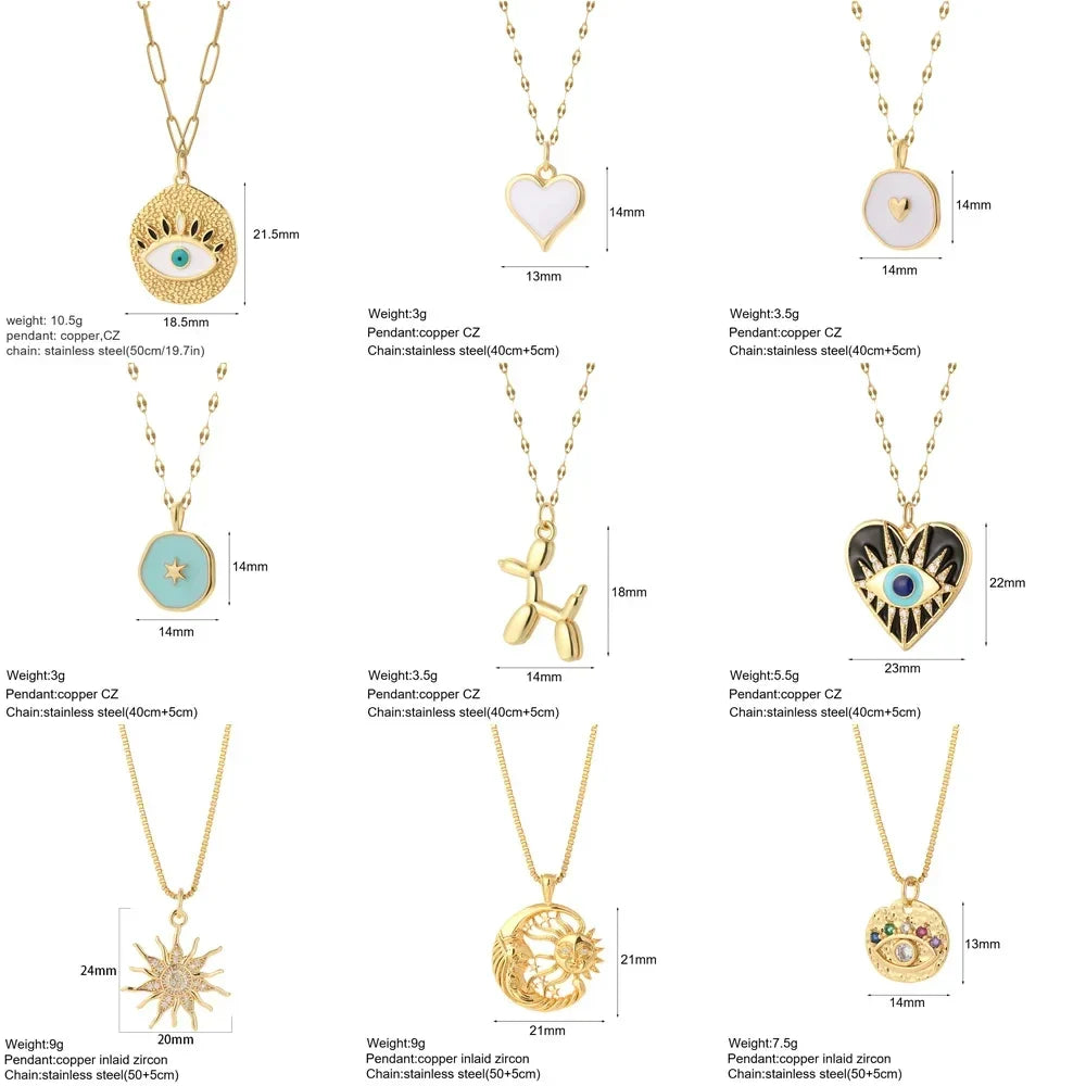 Charming Blue Eye Necklace