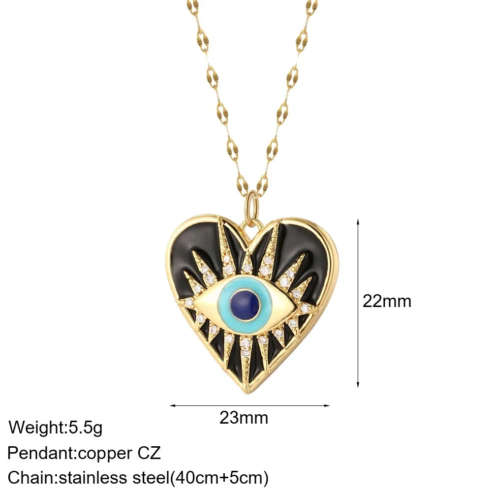 Charming Blue Eye Necklace