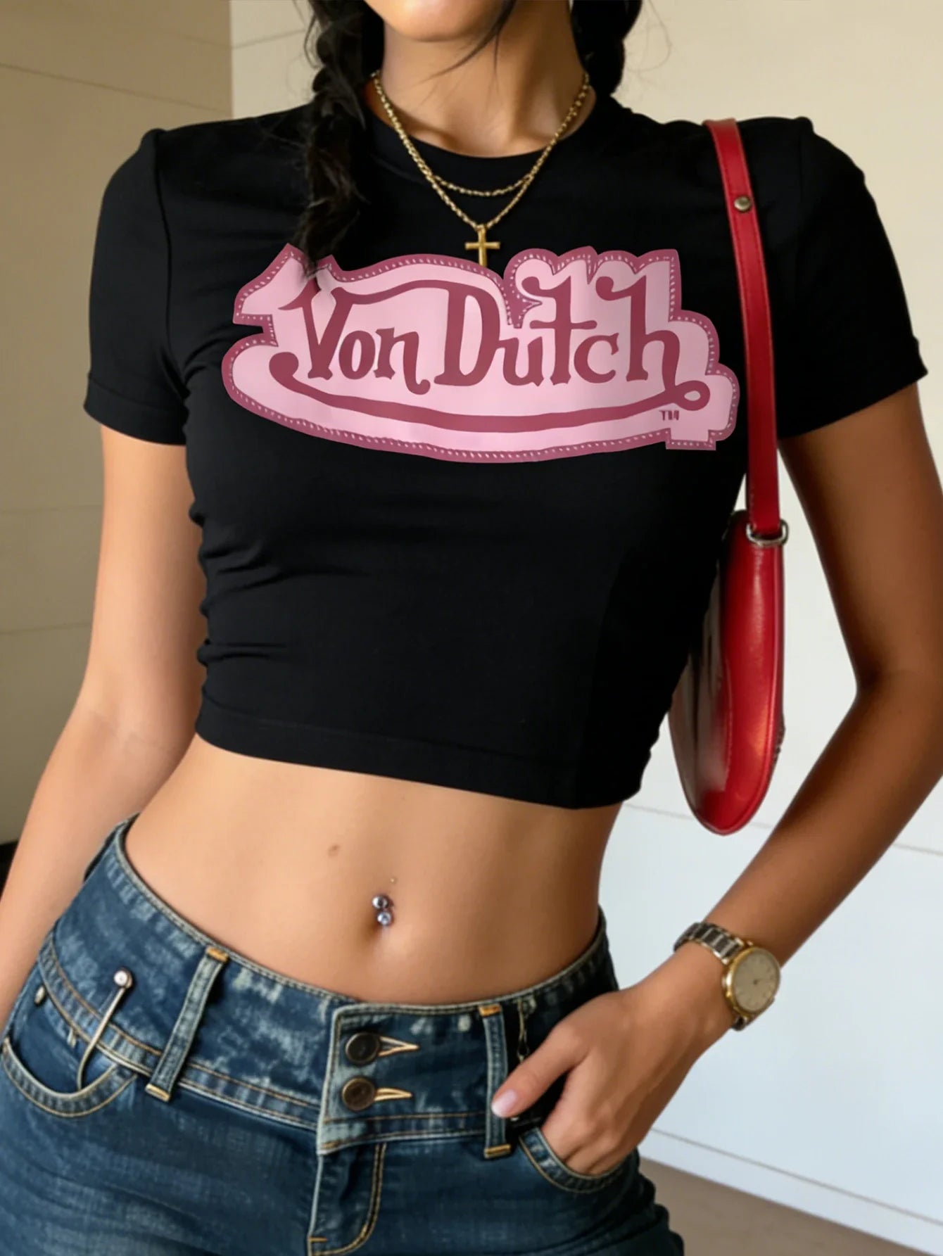 Retro Letter Style T-Shirt