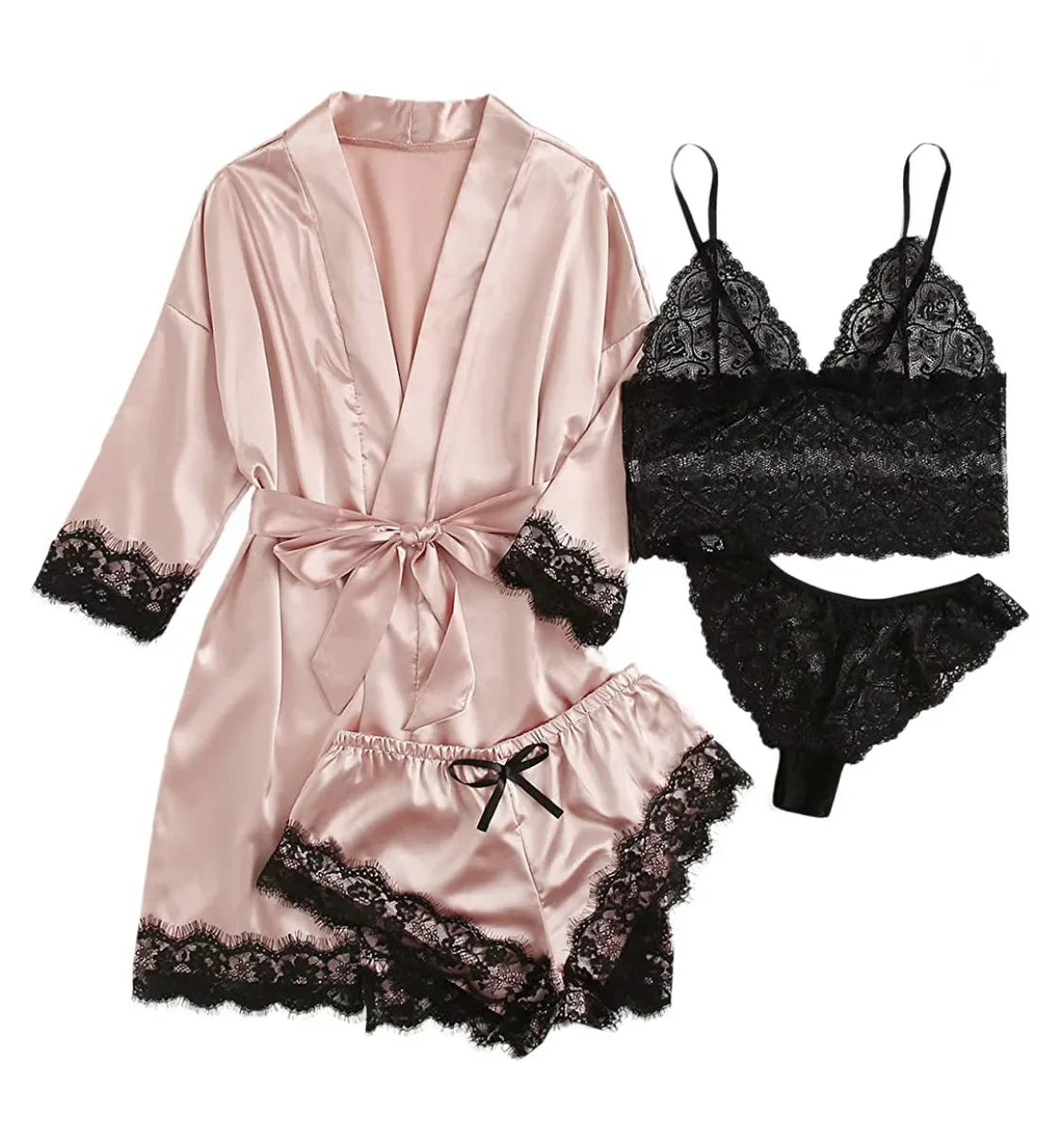 Elegant Lace Pajama Set