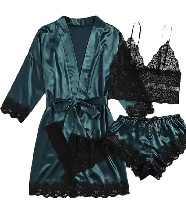 Elegant Lace Pajama Set